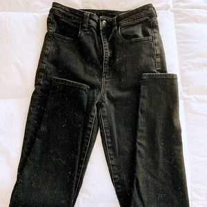 American eagle black skinny jeans